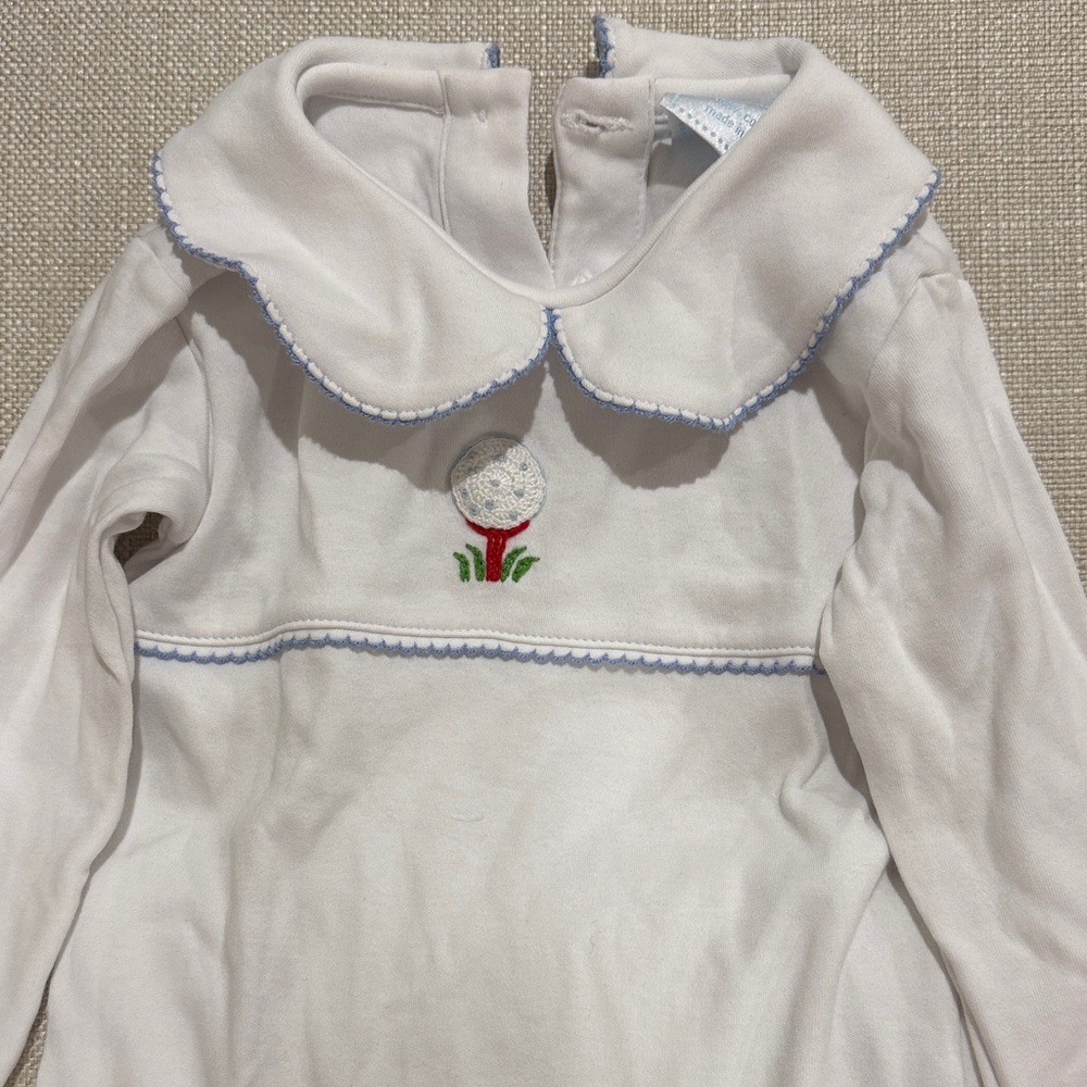 Little English Crochet playsuit- golf